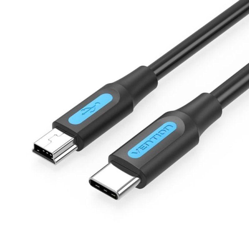 Comprar Cable USB 2.0 Tipo-C Vention COWBF/ USB Tipo-C Macho - MiniUSB Macho/ 480Mbps/ 1m/ Negro - Ganga Electrónica