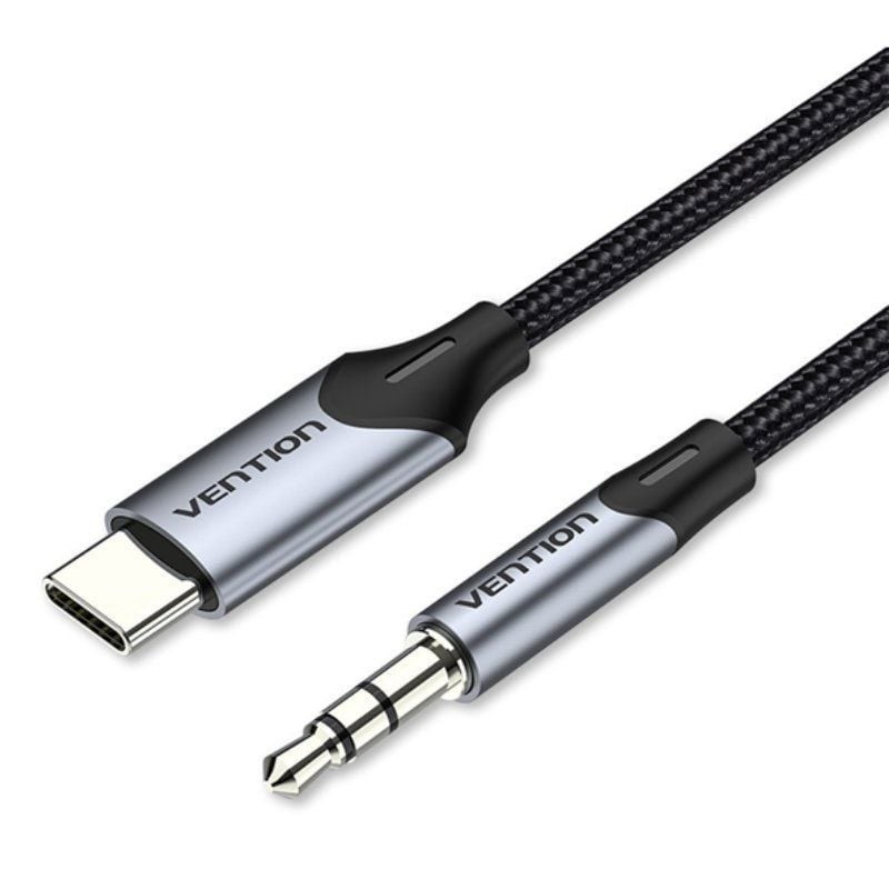 Comprar Cable Conversor Audio Vention BGKHF/ USB Tipo-C Macho - Jack 3.5 Macho/ 1m/ Gris - Ganga Electrónica