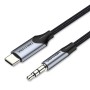 Comprar Cable Conversor Audio Vention BGKHF/ USB Tipo-C Macho - Jack 3.5 Macho/ 1m/ Gris - Ganga Electrónica