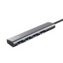 Comprar Hub USB Tipo-C Trust Halyx/ 4xUSB/ Gris - Ganga Electrónica