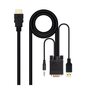 Comprar Cable Conversor Nanocable 10.15.4350/ HDMI Macho - VGA Macho - Jack 3.5 Macho - USB Macho/ 1.8m/ Negro - Ganga Electróni
