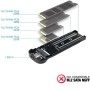 Comprar Caja Externa para Disco SSD M.2 NVMe TOOQ TQE-2201B/ USB 3.1 Gen2/ Sin tornillos - Ganga Electrónica