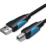 Comprar Cable USB 2.0 Impresora Vention VAS-A16-B100/ USB Tipo-B Macho - USB Macho/ 480Mbps/ 1m/ Negro - Ganga Electrónica