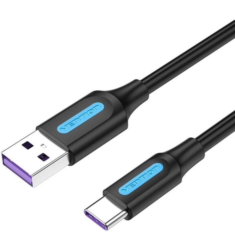 Comprar Cable USB 2.0 Tipo-C Vention CORBH/ USB Macho - USB Tipo-C Macho/ 480Mbps/ 2m/ Negro - Ganga Electrónica