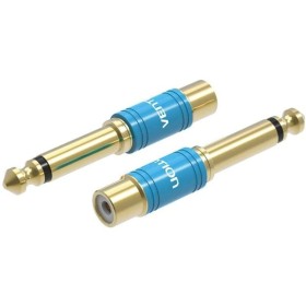 Comprar Adaptador Jack Vention VDD-C03/ RCA Hembra - Jack 6.5 Macho/ Azul - Ganga Electrónica