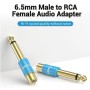 Comprar Adaptador Jack Vention VDD-C03/ RCA Hembra - Jack 6.5 Macho/ Azul - Ganga Electrónica