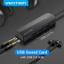Comprar Hub USB 3.0 con Tarjeta de Sonido Vention CHIBB/ 3xUSB/ 1xMicroUSB PD - Ganga Electrónica