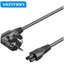 Comprar Cable de Alimentación Vention ZCKBAC/ IEC C5 Hembra - CEE7 Macho/ 1.8m/ Negro - Ganga Electrónica