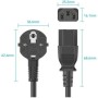 Comprar Cable de Alimentación Vention ZCJBAC/ IEC C13 Hembra - CEE7 Macho/ 1.8m/ Negro - Ganga Electrónica
