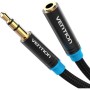 Comprar Cable Estéreo Vention VAB-B06-B200-M/ Jack 3.5 Macho - Jack 3.5 Hembra/ 2m/ Negro - Ganga Electrónica