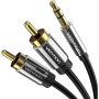 Comprar Cable Estéreo Vention BCFBJ/ Jack 3.5 Macho - 2x RCA Macho/ 5m/ Negro - Ganga Electrónica