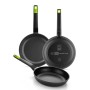 Comprar Pack 3 Sartenes BRA Gastro A841201/ Ø18cm/ Ø22cm/ Ø26cm/ Apta para Inducción - Ganga Electrónica