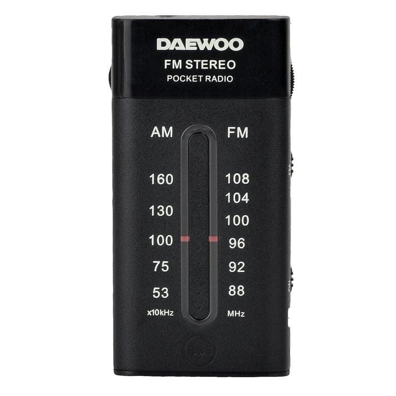 Comprar Radio Portátil Daewoo DW1109/ a Pilas/ Negra - Ganga Electrónica