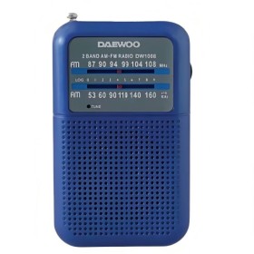 Comprar Radio Portátil Daewoo DW1008/ a Pilas/ Azul - Ganga Electrónica