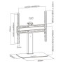 Comprar Aisens Soporte de Mesa Giratorio DT55S-217 para TV y Monitor de 32'-55'/ hasta 40 kg - Ganga Electrónica