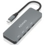 Comprar Hub USB Tipo-C Aisens A109-0695/ 4xUSB Tipo-C/ Gris - Ganga Electrónica