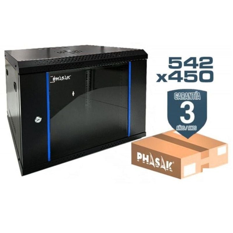 Comprar Armario Rack Mural Desmontado Phasak PHO 2212D/ 19'/ Altura 12U - Ganga Electrónica