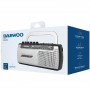 Comprar Radio Cassete Daewoo DW1107/ con Cable/ a Pilas/ Negra y Plateada - Ganga Electrónica