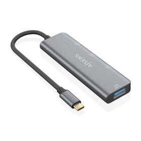Comprar Hub USB Tipo-C Aisens A109-0764/ 3xUSB/ 1xUSB Tipo-C/ Gris - Ganga Electrónica