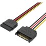 Comprar Cable Alimentación 15Pin Vention KDABY/ SATA Macho - SATA Hembra/ 30cm - Ganga Electrónica