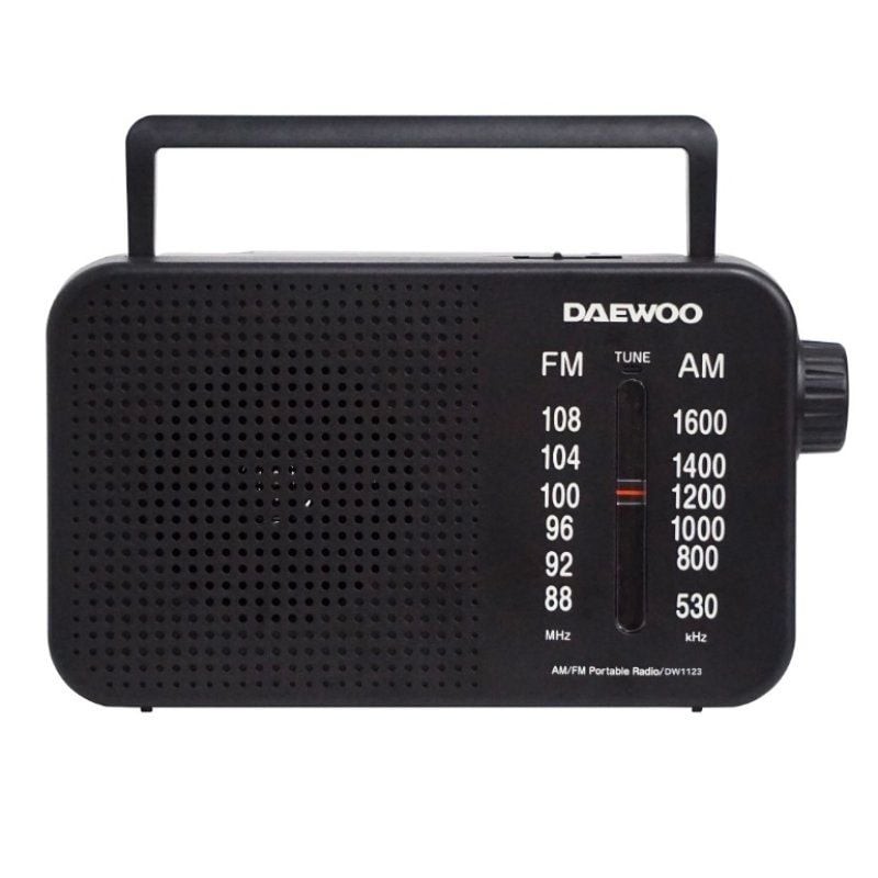 Comprar Radio Portátil Daewoo DW1123/ Negra - Ganga Electrónica