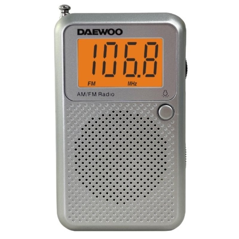 Comprar Radio Portátil Daewoo DW1115/ a Pilas/ Gris - Ganga Electrónica