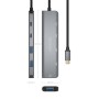 Comprar Hub USB Tipo-C Aisens A109-0857/ 3xUSB/ 1xUSB Tipo-C/ 1xUSB Tipo-C PD/ Gris - Ganga Electrónica