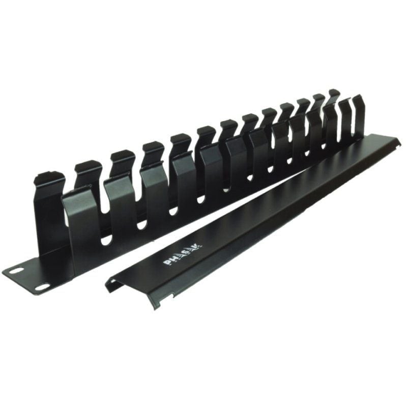 Comprar Panel Guía Cables con Tapa para Rack 19' Phasak PA 5095/ Altura 1U - Ganga Electrónica