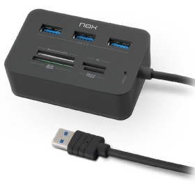 Comprar Hub USB 3.0 NOX Reader One/ 3xUSB/ 1x Lector de Tarjetas - Ganga Electrónica