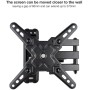 Comprar Soporte de Pared Extensible/ Giratorio/ Inclinable TOOQ LP1345TN-B para TV de 13-43'/ hasta 20kg - Ganga Electrónica