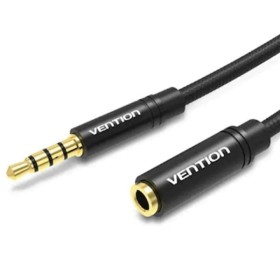 Comprar Cable Estéreo Vention BHBBI/ Jack 3.5 Macho - Jack 3.5 Hembra/ 3m/ Negro - Ganga Electrónica
