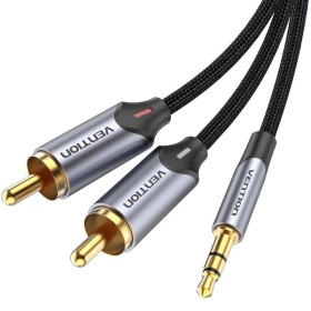 Comprar Cable Audio Vention BCNBG/ 2x RCA Macho - Jack 3.5 Macho/ 1.5m/ Gris - Ganga Electrónica