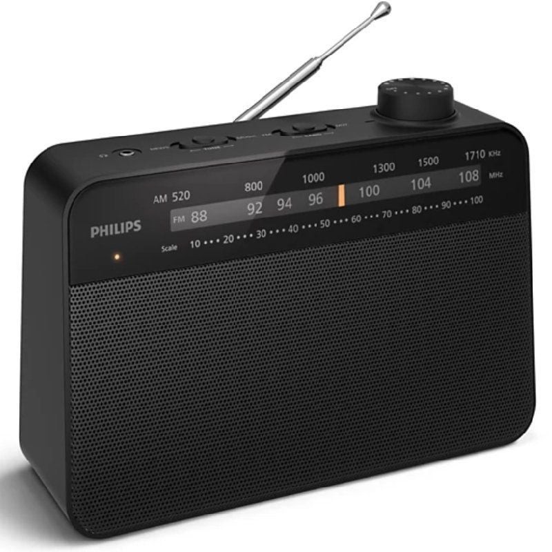Comprar Radio Portátil Philips TAR2509/ a Pilas/ con Cable/ Negro - Ganga Electrónica