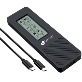 Comprar Caja Externa para Disco SSD M.2 NVMe Leotec LEM2EXT01/ USB 3.2/ con Pantalla LCD - Ganga Electrónica