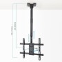 Comprar Soporte de Techo Giratorio/ Inclinable/ Nivelable TOOQ LPCE1175TSLI-B para TV de 32-75'/ hasta 60kg - Ganga Electrónica