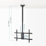 Comprar Soporte de Techo Giratorio/ Inclinable/ Nivelable TOOQ LPCE1186TSLI-XL-B para TV de 43-86'/ hasta 60kg - Ganga Electróni