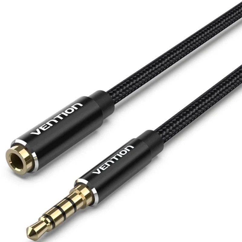 Comprar Cable Estéreo Vention BHCBJ/ Jack 3.5 Macho - Jack 3.5 Hembra/ 5m/ Negro - Ganga Electrónica