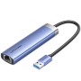 Comprar Hub USB 3.0 Vention TGFSB/ 3xUSB/ 1xRJ45/ 1xUSB Tipo-C PD/ Azul - Ganga Electrónica