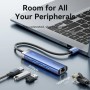 Comprar Hub USB 3.0 Vention TGFSB/ 3xUSB/ 1xRJ45/ 1xUSB Tipo-C PD/ Azul - Ganga Electrónica