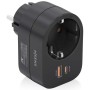 Comprar Enchufe Aisens ASPS-1A1C07-BK/ 1 Toma de Corriente/ 1 USB Tipo-C PD/ 1 USB/ Negro - Ganga Electrónica
