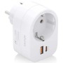 Comprar Enchufe Aisens ASPS-1A1C06-W/ 1 Toma de Corriente/ 1 USB Tipo-C PD/ 1 USB/ Blanco - Ganga Electrónica