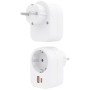Comprar Enchufe Aisens ASPS-1A1C06-W/ 1 Toma de Corriente/ 1 USB Tipo-C PD/ 1 USB/ Blanco - Ganga Electrónica