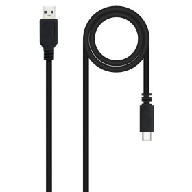 Comprar Cable USB 2.0 Nanocable 10.01.2101-L150/ USB Tipo-C Macho - USB Macho/ 480Mbps/ 1.5m/ Negro - Ganga Electrónica