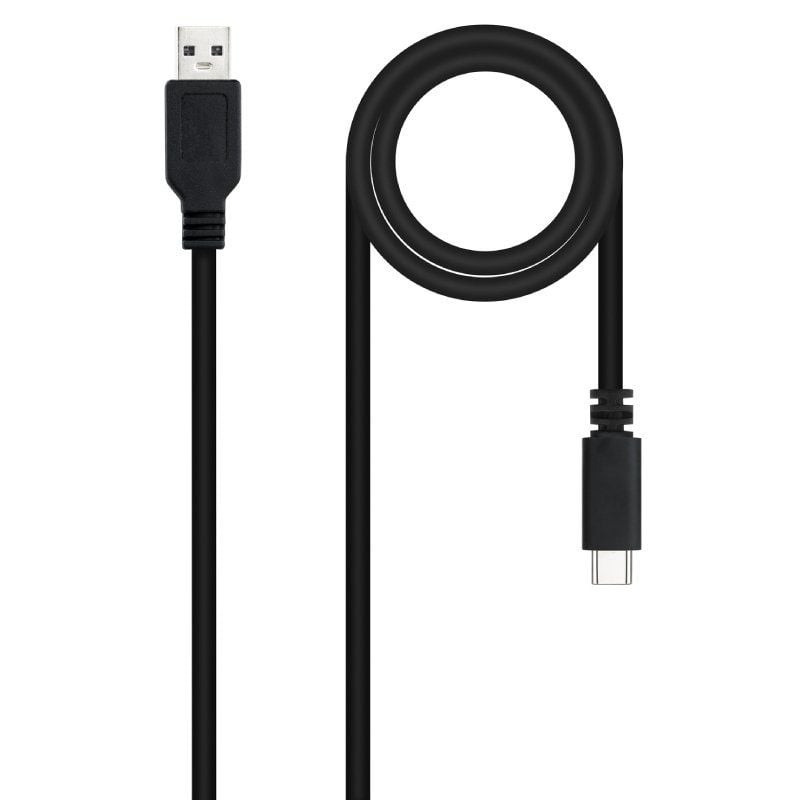 Comprar Cable USB 2.0 Nanocable 10.01.2101-L150/ USB Tipo-C Macho - USB Macho/ 480Mbps/ 1.5m/ Negro - Ganga Electrónica