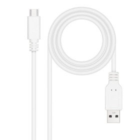 Comprar Cable USB 2.0 Nanocable 10.01.2102-W/ USB Tipo-C Macho - USB Macho/ 480Mbps/ 2m/ Blanco - Ganga Electrónica