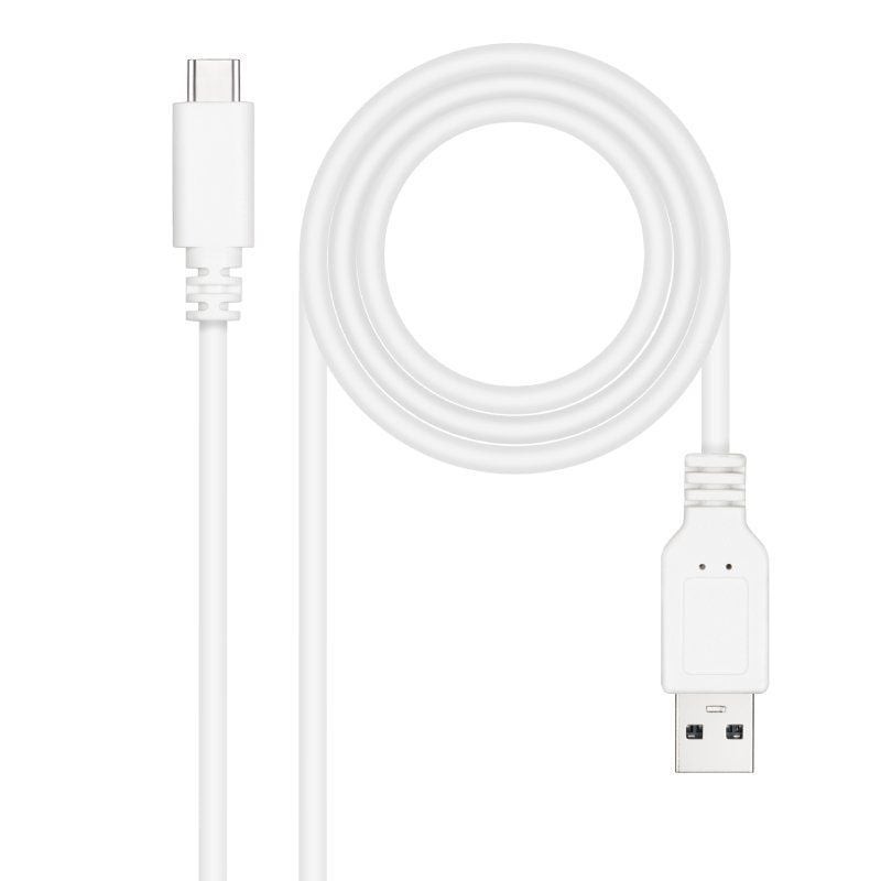 Comprar Cable USB 2.0 Nanocable 10.01.2103-W/ USB Tipo-C Macho - USB Macho/ 480Mbps/ 3m/ Blanco - Ganga Electrónica