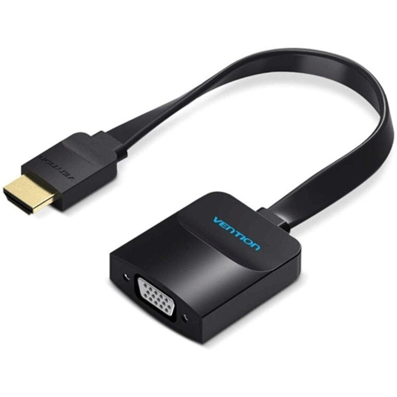 Comprar Cable Conversor Vention 74346/ HDMI Macho/ VGA Hembra - Jack 3.5 Hembra/ 20cm/ Negro - Ganga Electrónica