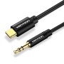 Comprar Cable Conversor Audio Vention BGABG/ USB Tipo-C Macho - Jack 3.5 Macho/ 1.5m/ Negro - Ganga Electrónica