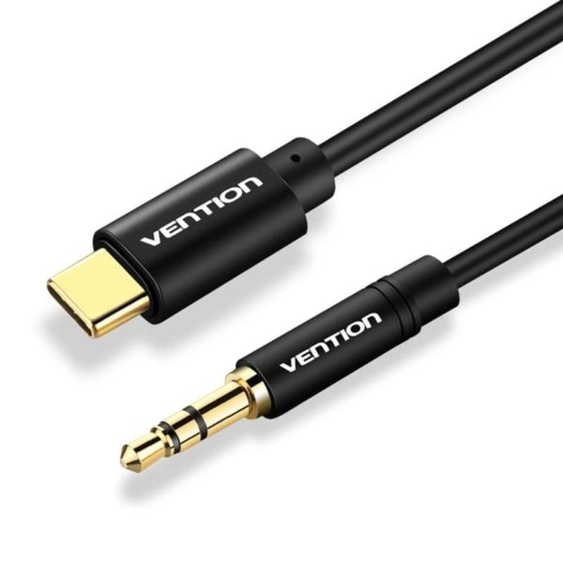 Comprar Cable Conversor Audio Vention BGABG/ USB Tipo-C Macho - Jack 3.5 Macho/ 1.5m/ Negro - Ganga Electrónica