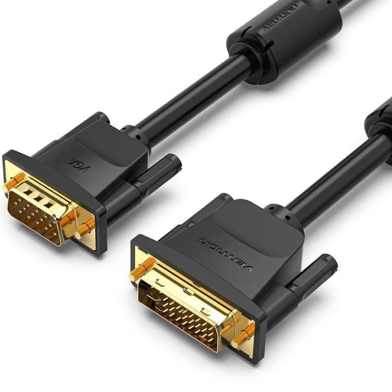 Comprar Cable Conversor Vention EACBH/ DVI-I Macho - VGA Macho/ 2m/ Negro - Ganga Electrónica